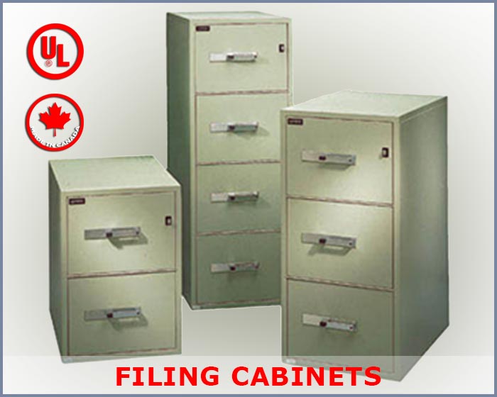 Vertical & Lateral Filing Cabinets - Fire & Water Resistant