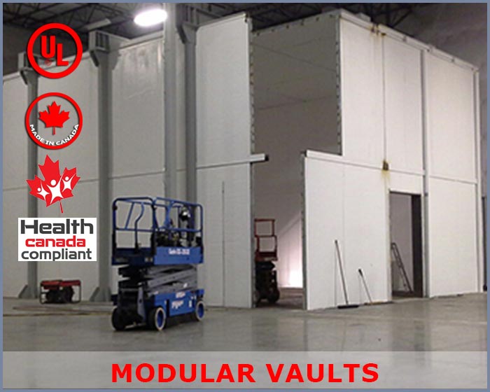 Pharmaceutical Vaults, Cannabis Vaults, Marijuana Vaults - Modular, Lightweight, or Concrete Vaults