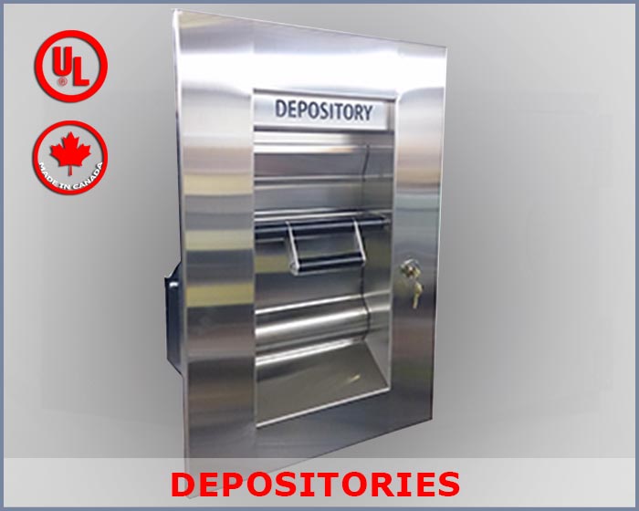Depositories, Front Loading Depository Safes, Night Depositories, Rotary Hopper Depository Safe