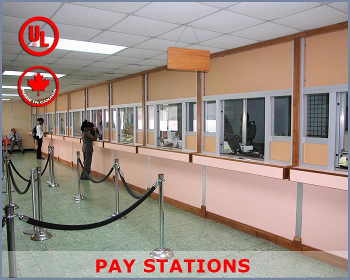Pay Stations, Transaction Windows, Bulletproof Barriers, Underwriters Laboratories Listed Bulletproof Products